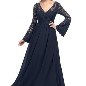 AZAZIE Navy Blue Bridesmaids dress